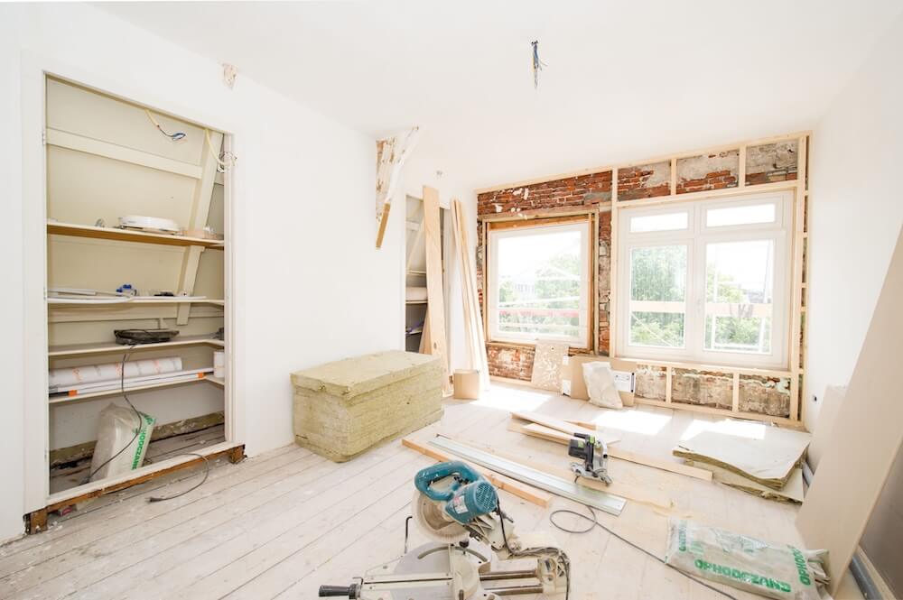 kamer waarin isolatie geplaatst wordt