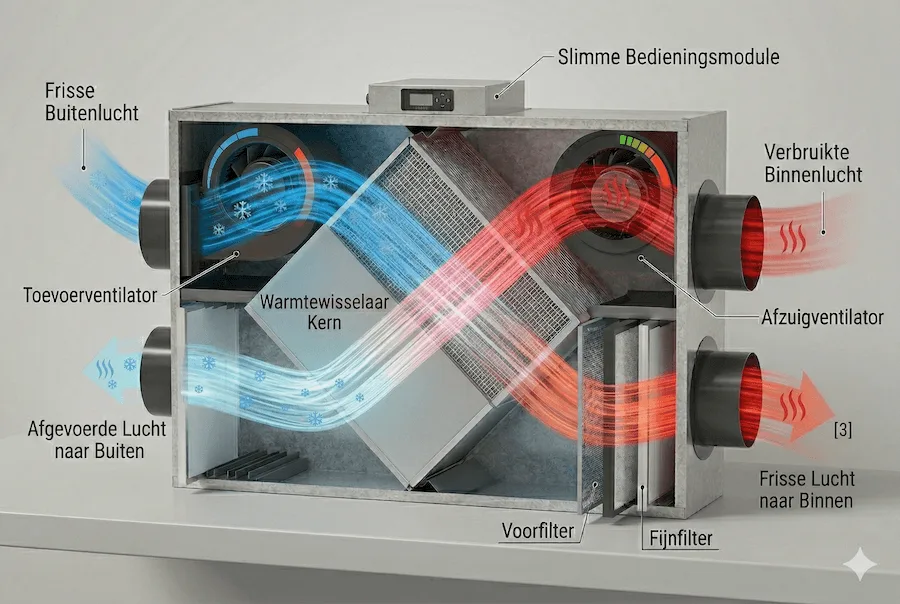balansventilatie unit uitleg opengewerkt
